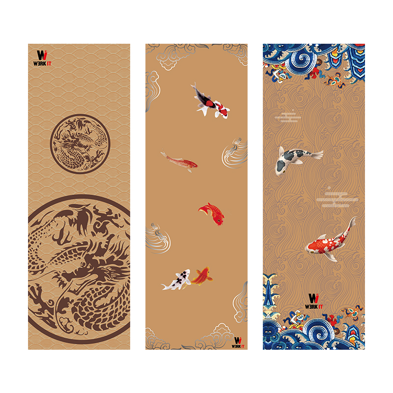 Cork Yoga Mat with Printing