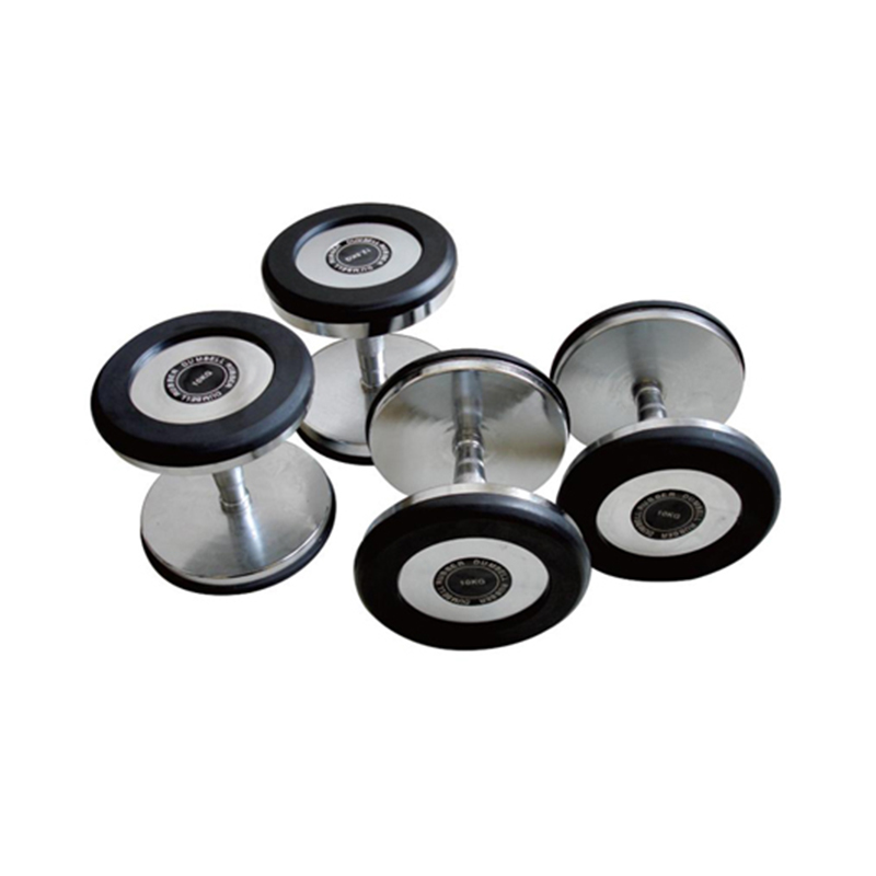 Steel Dumbbell with Rubber Ring