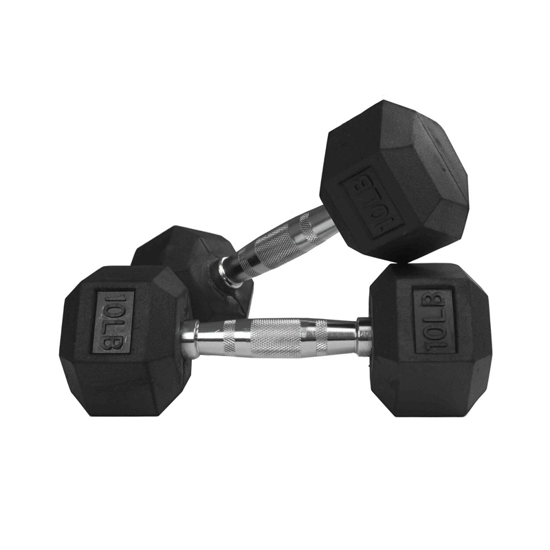 Hex Rubber Dumbbell