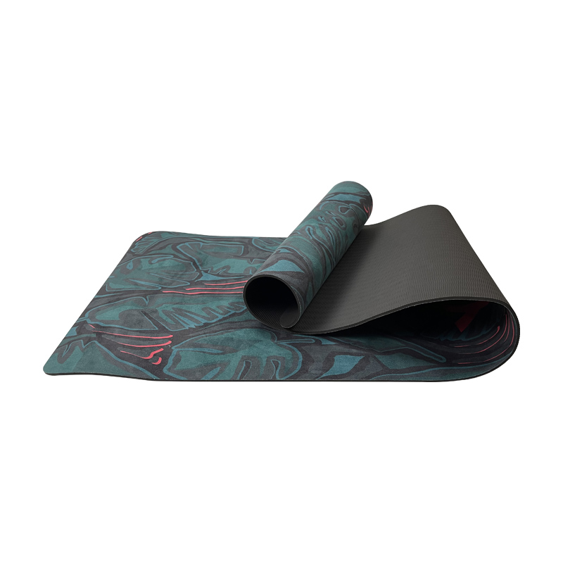Suede TPE Printed Yoga Mat