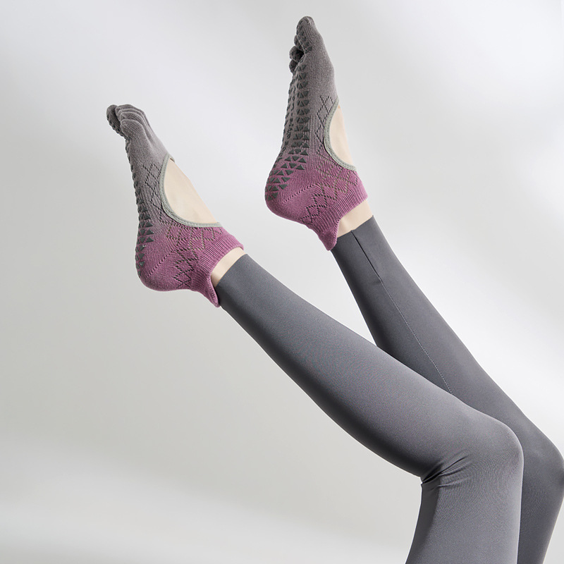 WS1197B Yoga Socks with Non-Slip grip